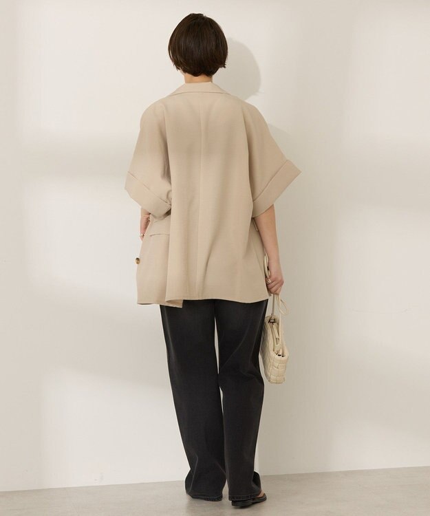 AMERICAN HOLIC テーラード半袖ジャケット Beige