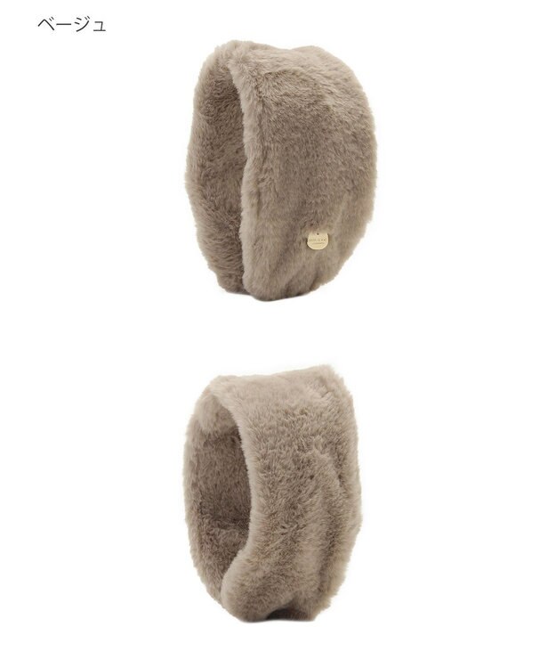 MOONBAT PAUL&JOE ACCESSOIRES(ポール&ジョー)カチューシャ イヤマフ ネコチャーム付 ベージュ