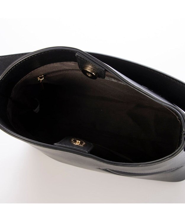 UNBILLION カシュカシュ cachecache / サイドポケットヒネリハンドル2wayトートバッグ ブラック