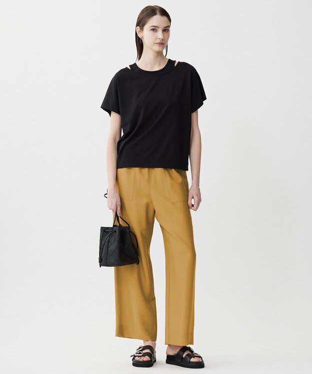 ICB 【UVケア・吸水速乾・洗える】ライクレイヤードTEE ブラック系