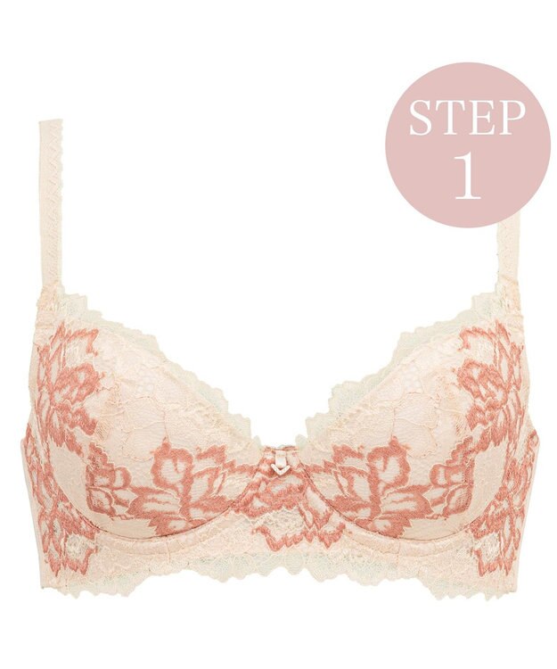 BRADELIS New York 【BRADELIS New York / 育乳補整ブラ・STEP1 集める】ウェンディステップ1ブラ24S2 シャンパン