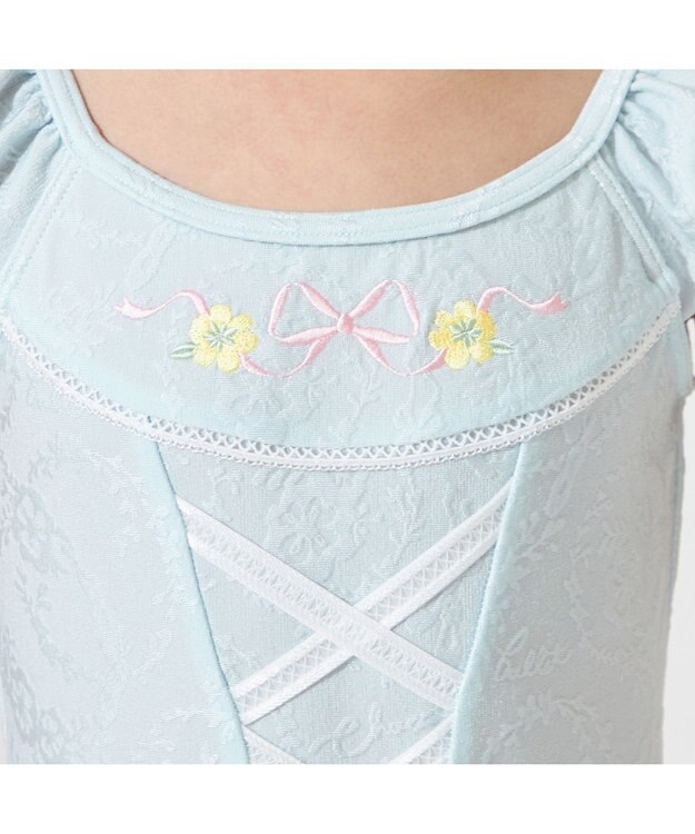 Chacott スカート付レオタード サックスブルー