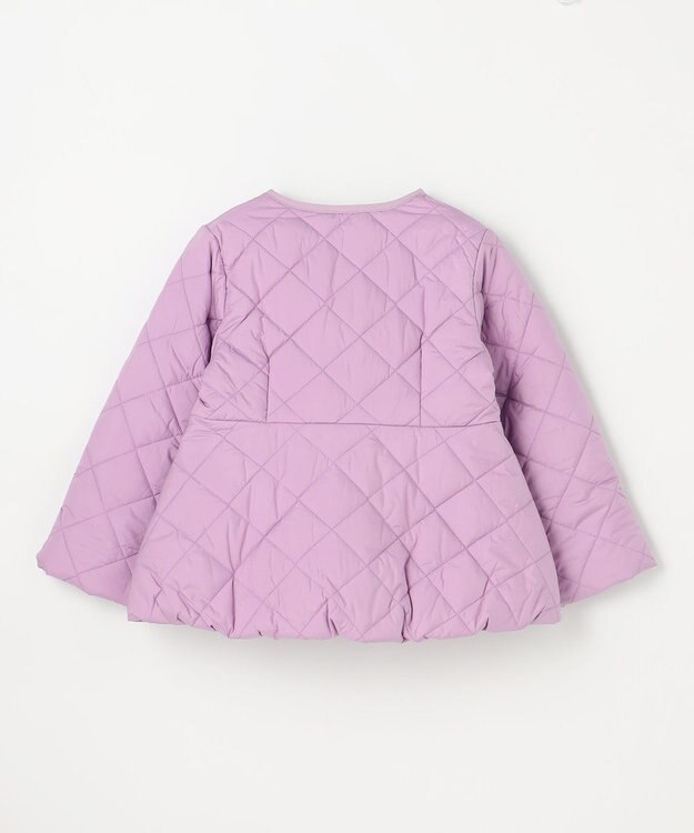 組曲 KIDS 【110-140㎝】マフラー付き中綿キルト アウター ラベンダー