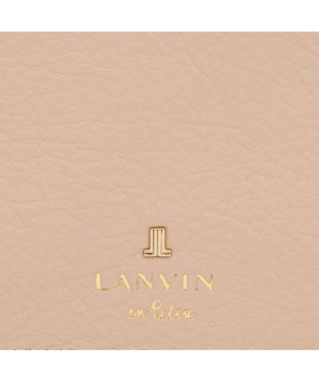 LANVIN en Bleu メラニー リール付きパスケース ピンクベージュ