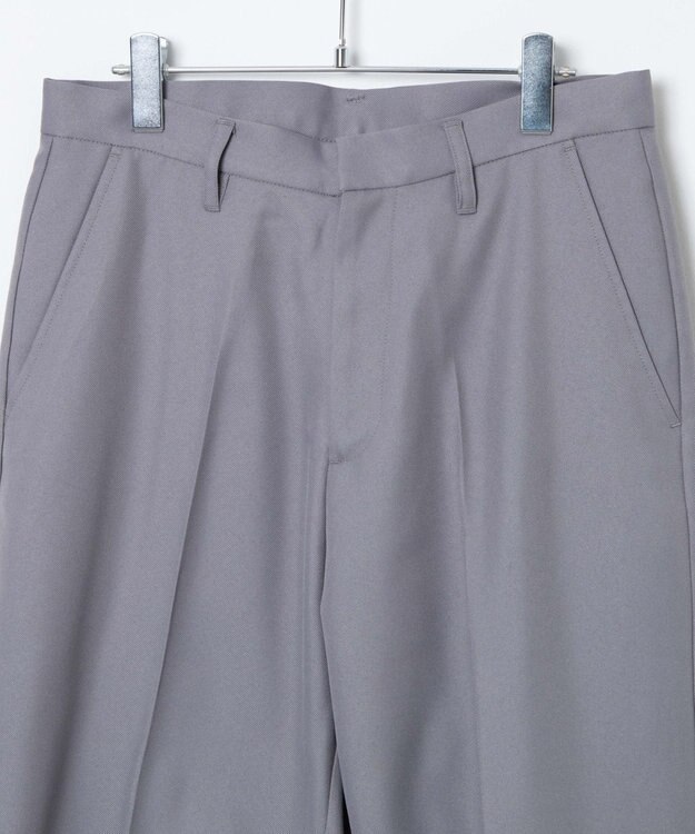 WEGO 【SCHOOLITEM】メンズスクールセミワイドスラックス グレー