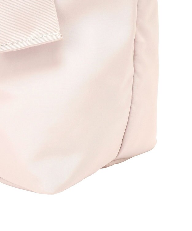 Maison de FLEUR リボンチャーム付きマルチポケットトートバッグ Grayish Pink