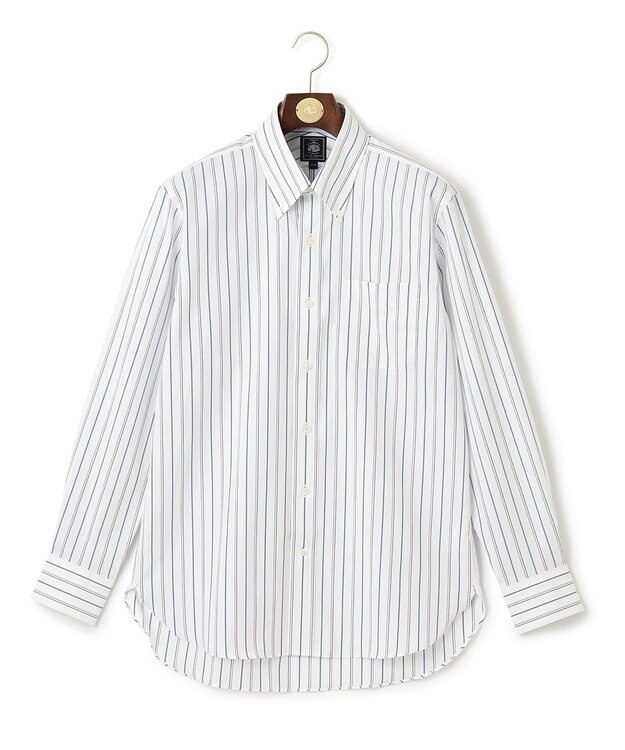 J.PRESS MEN 【WEB・一部店舗限定】PINOXリズムストライプシャツ/B.D. ターコイズブルー系2