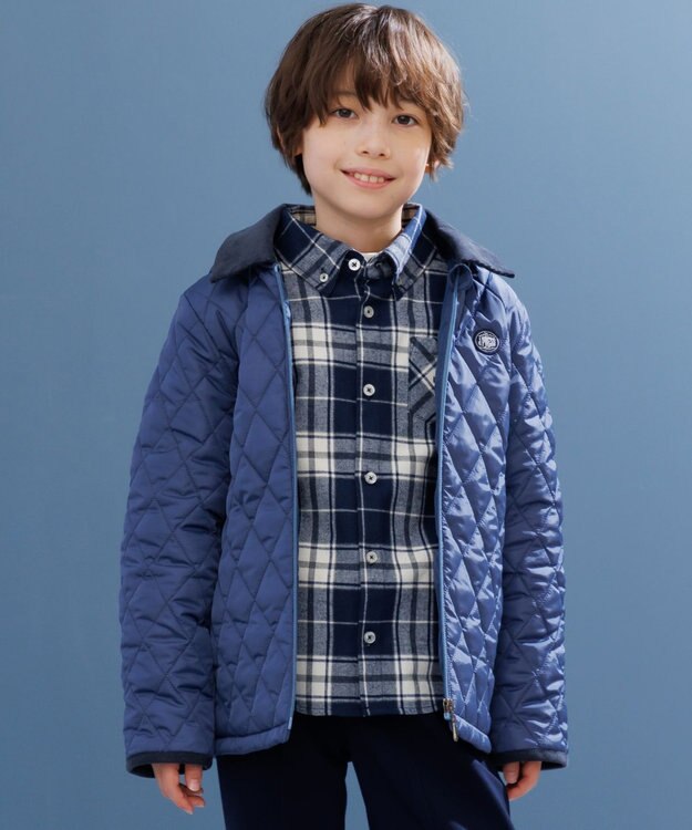 J.PRESS KIDS 【100-130cm】中綿 キルティングコート ブルー系