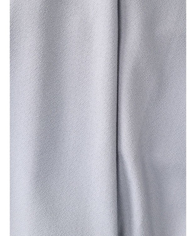 Green Parks ＢＰ　襟タック長袖ブラウソー Sax