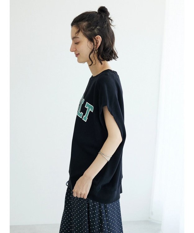 CRAFT STANDARD BOUTIQUE ミニ裏毛　パウダー加工　２ｗａｙクラックＰＴベスト Black