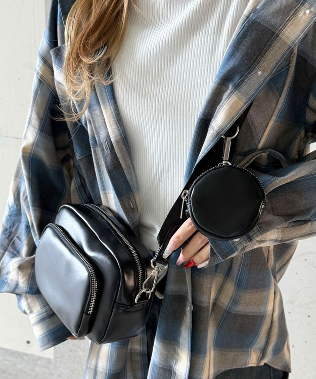 WEGO サークルポーチ付きスクエアショルダー