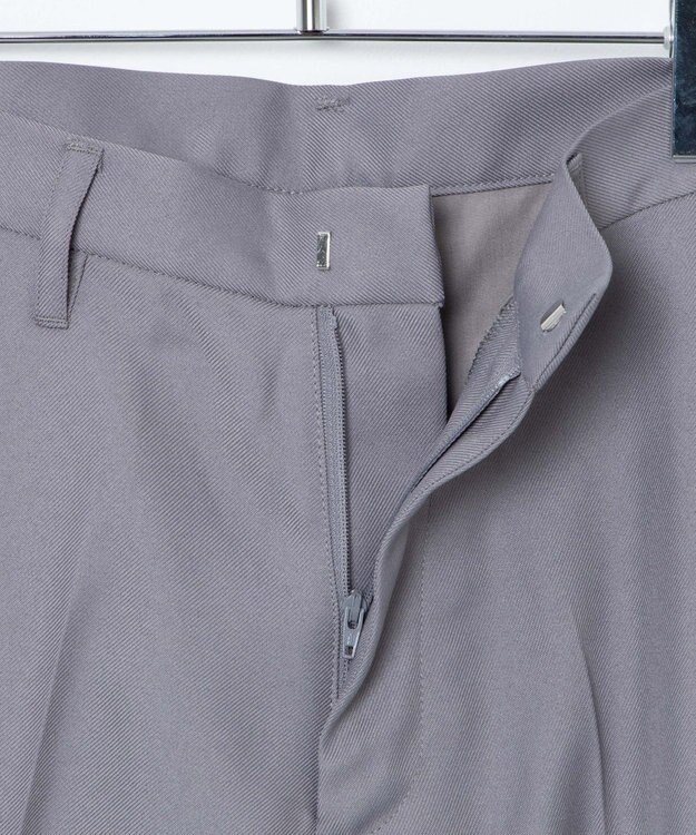 WEGO 【SCHOOLITEM】メンズスクールセミワイドスラックス グレー