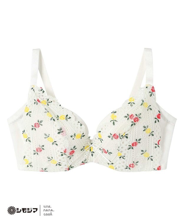 une nana cool MADE WITH シモジマ さあわたし レース 脇高ブラジャー アイボリー