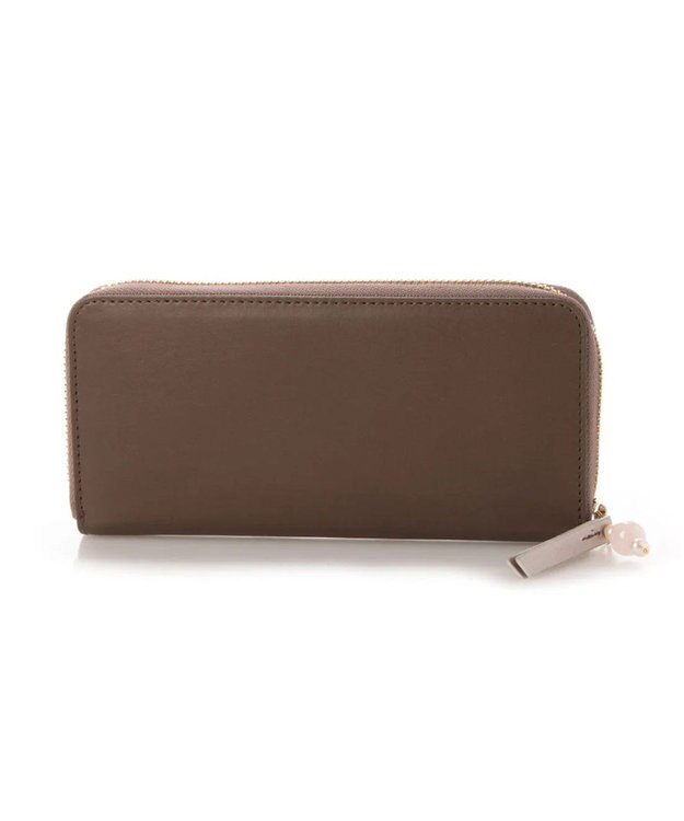 UNBILLION perche ジェムストーンチャームラウンド長財布 オーク