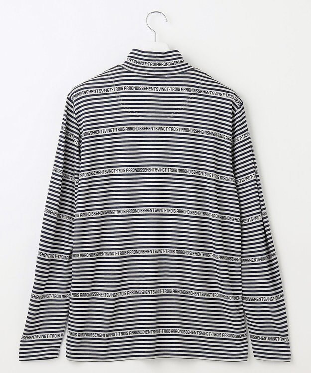 23区GOLF 【MEN】エニワイズ ロゴボーダー カットソー ネイビー系1