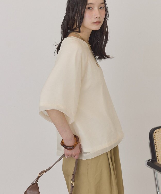 AMERICAN HOLIC シアーレイヤードプルオーバー Ivory