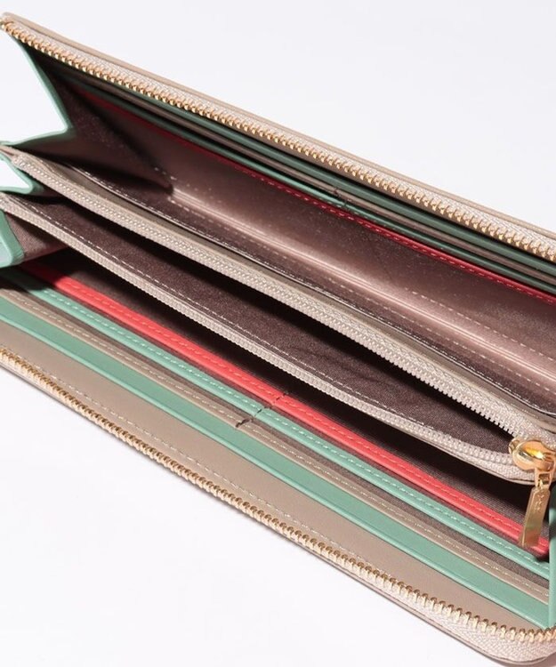 LANVIN en Bleu リュクサンブールカラー Lファスナー長財布 グレージュ