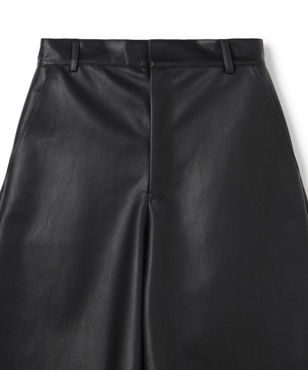 uncrave フェイクレザー バミューダパンツ ブラック