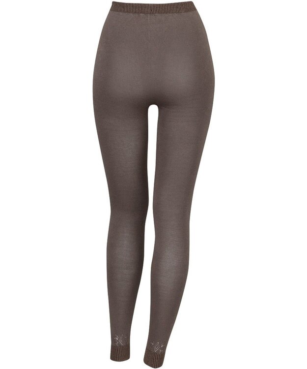 Wing あったかオーバーパンツ 薄手 軽いはきごこち やさしい肌あたり 足首丈 秋 冬 ER0793 ウイング／ワコール ブラウン