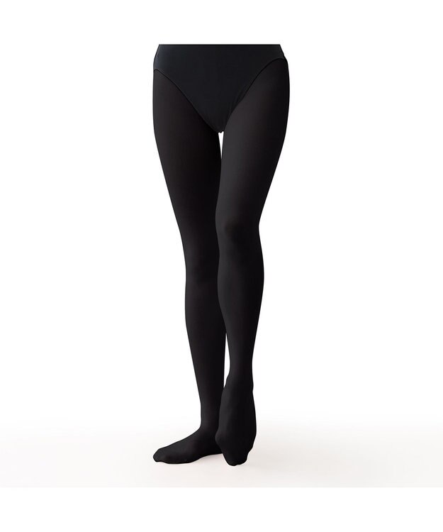 Chacott レディース　ベロネーゼタイツIII（フーター）かかと立体設計 ブラック