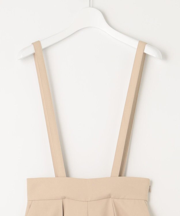 Feroux サスペンダー付きハイウエスト パンツ ベージュ系