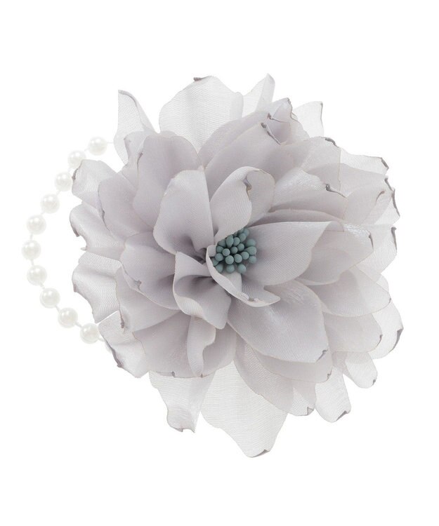 Green Parks フラワーコサージュ Gray