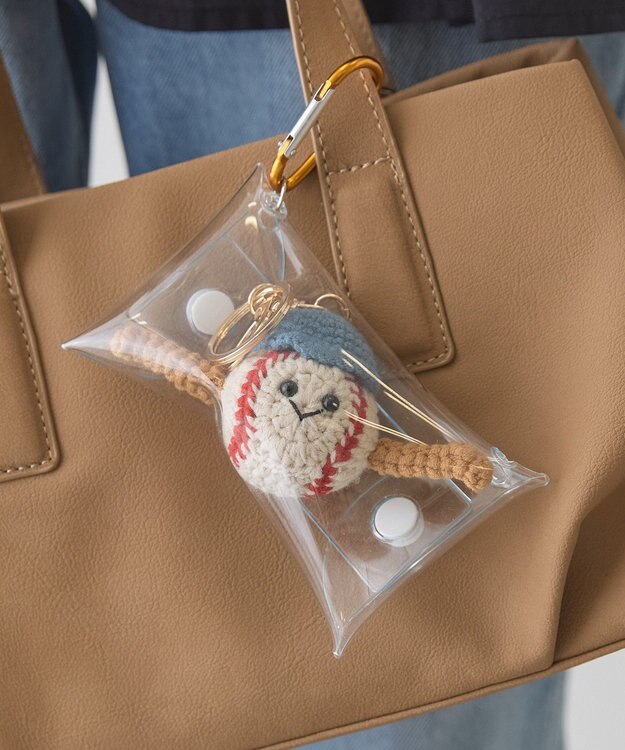 AMERICAN HOLIC ポーチin野球くんチャーム Ivory