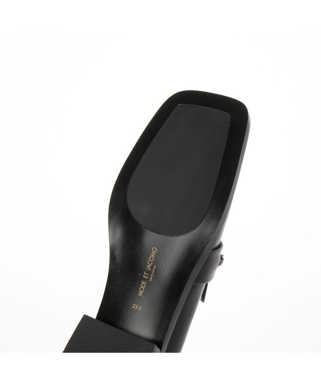 MODE ET JACOMO <MODE ET JACOMO>スクエアトゥチェーンローファー ブラック