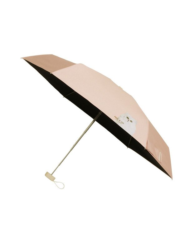 MOONBAT 【 遮光率100％/遮熱/UV/コンパクト】PAUL&JOE ACCESSOIRES(ポール&ジョー) 晴雨兼用日傘  ジプシー カットワーク 5段折りたたみ傘 ペールオレンジ