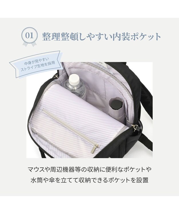 ACE BAGS & LUGGAGE 【洗える背面パッド付】 ace. フィッテムライト リュックサック A4/13.3インチ収納 20391 エース ブラック