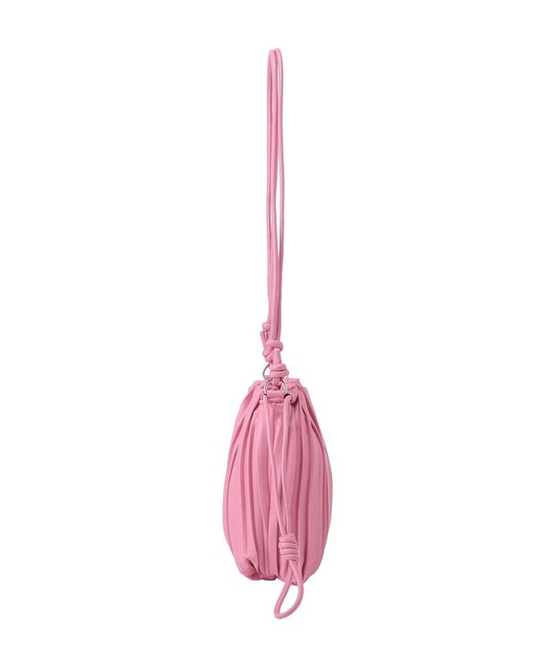 Green Parks プリーツ巾着バッグ Pink