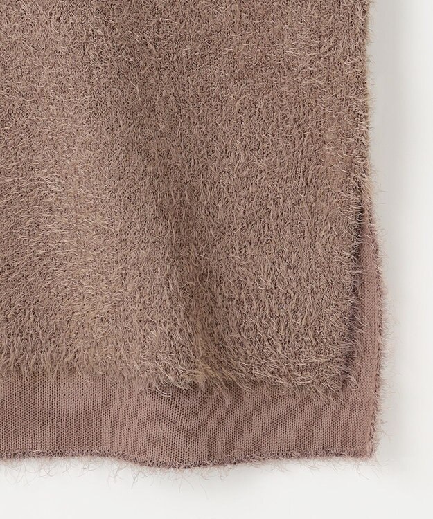 ANY L 【洗濯機可】フェザーニットベスト モカ