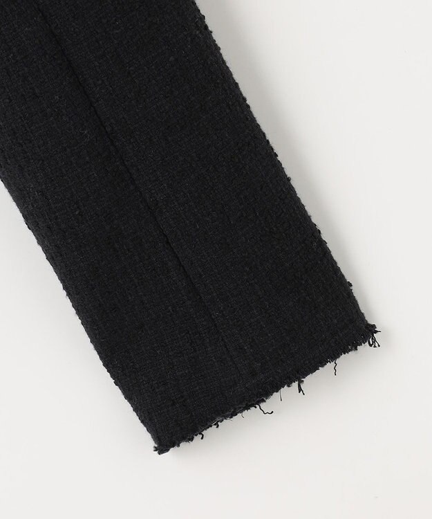 NAVE 【Nave】ストライプツィード クロップドジャケット ブラック系