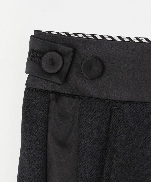 GRACE CONTINENTAL タキシードワイドパンツ ブラック