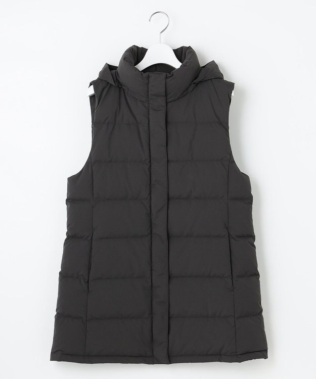 J.PRESS LADIES S ブラッシュドマルチポリ ダウンベスト グレー系