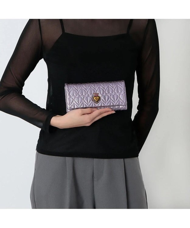 ANNA SUI ドリーミー かぶせ長財布 パープル