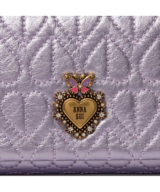 ANNA SUI ドリーミー かぶせ長財布 パープル