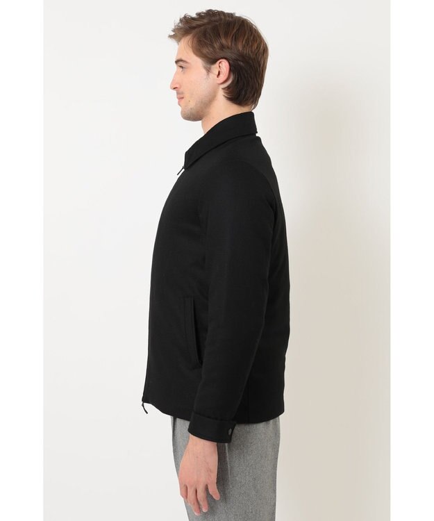 DAKS フラノステンカラーダウンジャケット ブラック