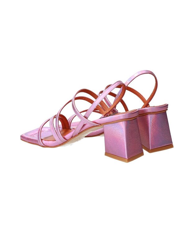 INTER-CHAUSSURES 【ANGEL ALARCON】スクエアトウストラップサンダル ピンク