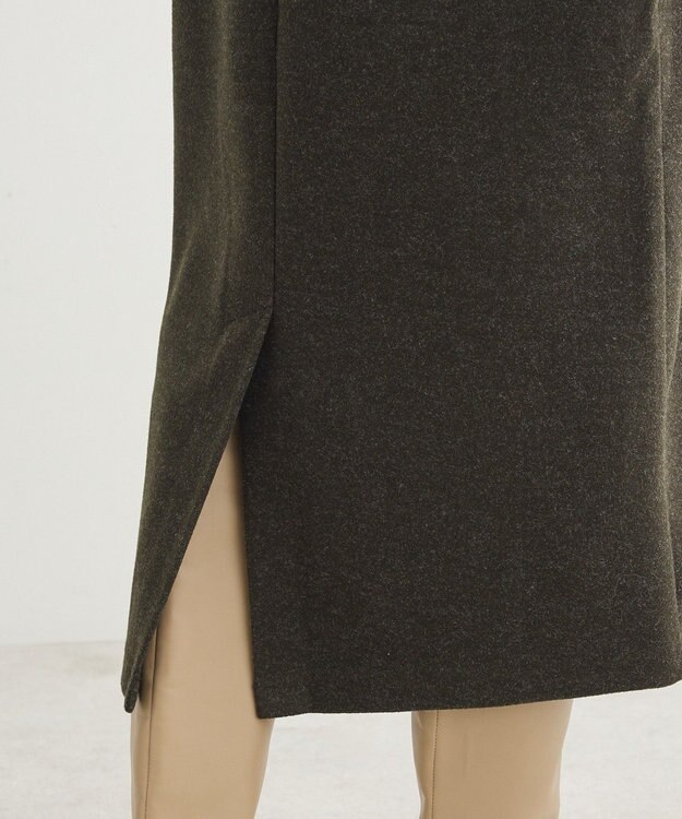 Green Parks 圧縮ポンチＩラインスカート Dark Green