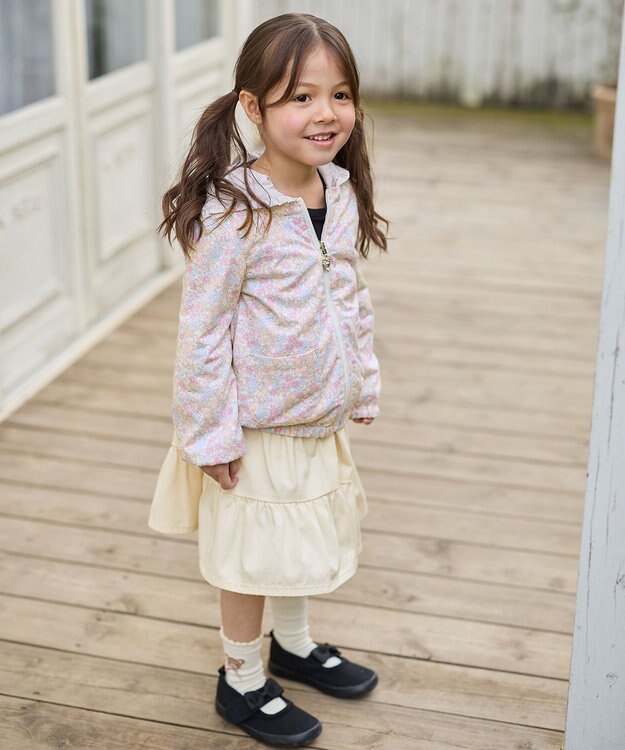 ANY KIDS シャカシャカ リバーシブルゾン ミルクティー