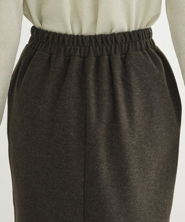 Green Parks 圧縮ポンチＩラインスカート Dark Green