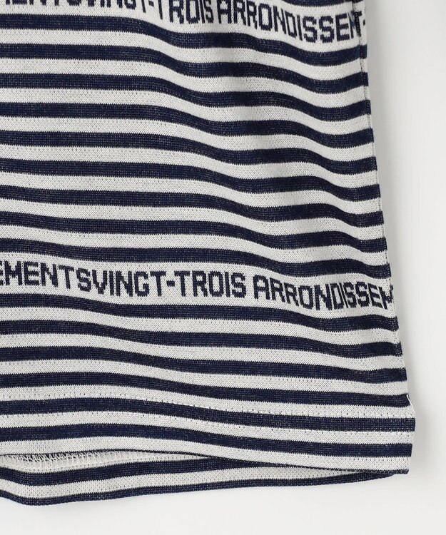 23区GOLF 【MEN】エニワイズ ロゴボーダー カットソー ネイビー系1