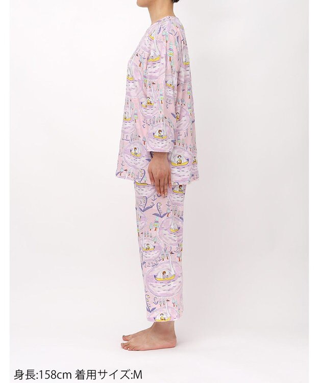 tsumori chisato SLEEP ツモリチサト パジャマ 長袖 長ズボン 綿100%パイル(本体) レディース UDX204 /ワコール ピンク