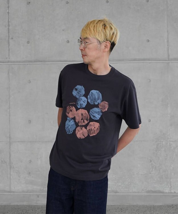 nitorito 【UNISEX】stone Tシャツ pink