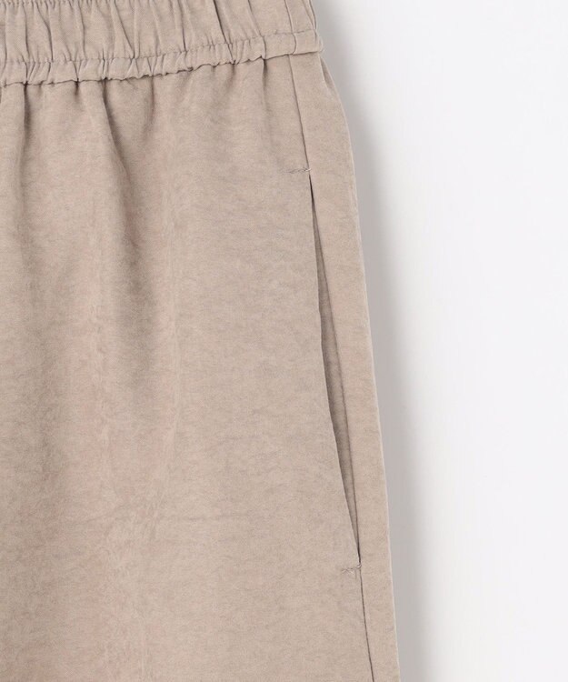 ANY 【ウエストゴム】スエードフレアスカート ベージュ