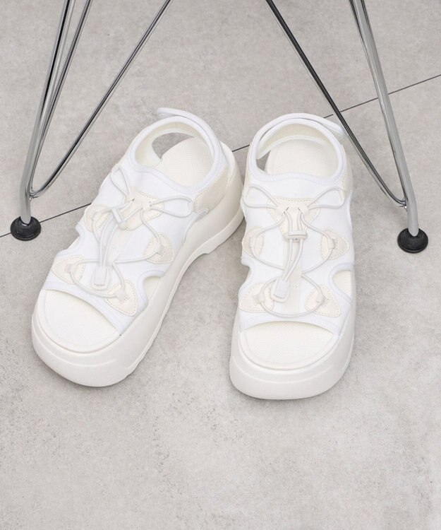 WEGO ボリュームスポーツサンダル ホワイト