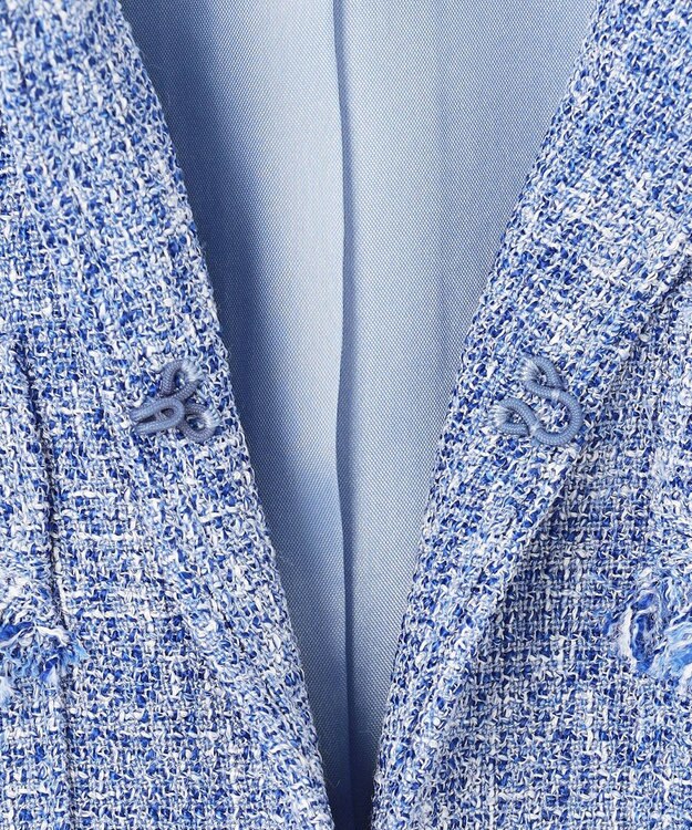 TOCCA 【洗える】MIST TWEED ジャケット ブルー系5