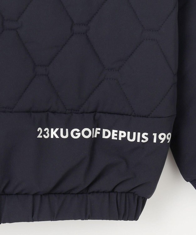 23区GOLF 【WOMEN】【防寒】キルティング ブルゾン ネイビー系