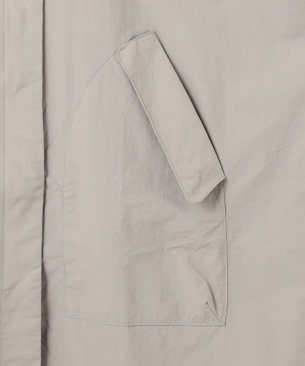 ANY フーデットレインコート ライトグレー